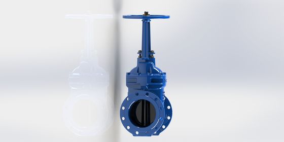 PN16 Druckstufe Flanschanschluss Korrosionsbeständiges Wasser-Schieberventil für industrielle Rohrleitungssteuerung