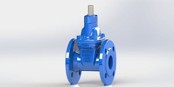 EPDM-Gummi-Wasserventil mit SS304 Edelstahl und Blau RAL 5005 NSF61 für Druckmanagement