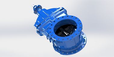 Korrosionsbeständige weiche Dichtungsflansche Typ Wassertorventil mit manueller / elektrischer Bedienung