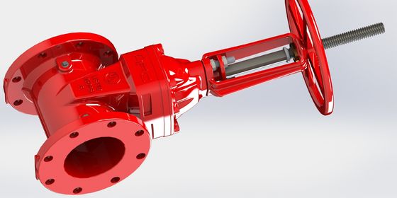UL FM-Gatterventil mit EPDM-Dichtung und Fusionsgebundener Epoxidbeschichtung für Feuerlöschsysteme in Größen von 2 bis 12 Zoll