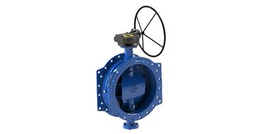 Trinkwasser Blaue Hochleistungs-Schmetterlingsventile mit Bogenform