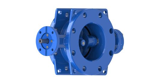 Doppel exzentrisches Schmetterlingsventil mit Zahnradbetrieb, Edelstahlscheibe und EPDM-Sitz für die industrielle Wasserkontrolle