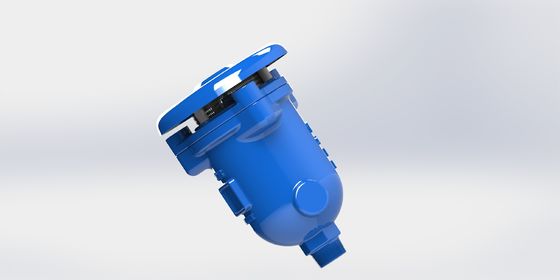 Kombinations-Entlüftungsventil mit Schwimmer aus Edelstahl und Flanschanschluss für PN10-16-25 Drucksysteme