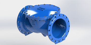 Der Gummidisketten-En12266 industrielle Temperaturspanne Schwingen-Rückschlagventil-duktile Eisen-des Körper-0-80℃