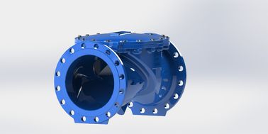 Der Gummidisketten-En12266 industrielle Temperaturspanne Schwingen-Rückschlagventil-duktile Eisen-des Körper-0-80℃