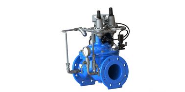 Blau RAL 5005 NSF61 Wasserregelungsventil mit SS304 Innenteilen und EPDM-Körpersitz