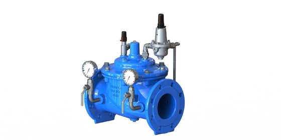 EN1092-2 Flansch-Standardwasserdrucksenkende Ventil mit epoxybeschichtetem Körper und SS304-Sitz