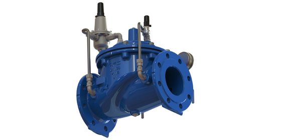 A200 Wasserdrucksenkende Ventil mit Epoxy-Beschichtung, Flanschverbindung und nylonverstärktem Diaphragma für Wassersysteme