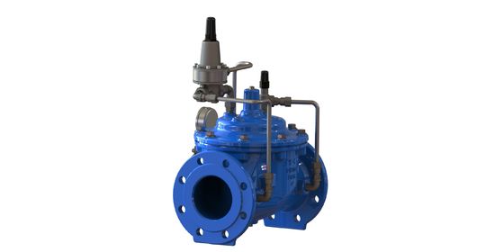 PN10 Mindestdrucksicherungsventil mit Flanschanschluss und Zugmaschinenbau für industrielle Verwendung