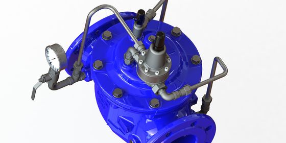 Drucksicherungsventil mit Flanschanschluss und Höchstdruck PN25