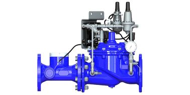 Pilotmaterial SS304 Blau RAL 5005 NSF61 Wassereinschaltventil aus zartem Eisen zur Gewässerkonservierung und -bewirtschaftung