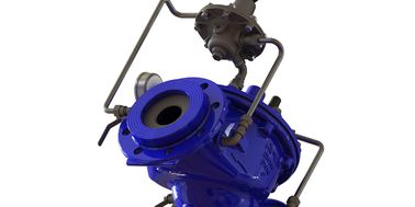 SS304 Pilotbetriebene Durchflussregelungsventile PN10/16/25 Ral5005 für den Temperaturbereich von 0-80 °F