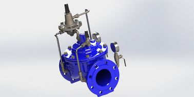Manuell Blau Ral5005 Durchflussregelungsventil aus Edelstahl für duktile Eisenrohre Modell A400
