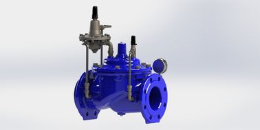 Manuell Blau Ral5005 Durchflussregelungsventil aus Edelstahl für duktile Eisenrohre Modell A400