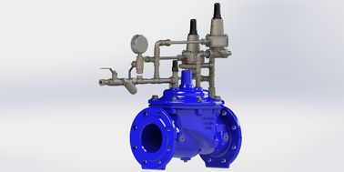 Flansche Ende Genaue Druckwelle Vorhersage Steuerventil dynamisch EPDM PN10-25 Blau EN1074-5