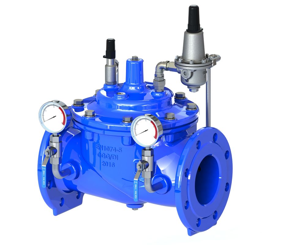 Wasserdruckminderer mit Nylonverstärkung, EPDM-Membran, GGG50-Material und SS304-Sitz