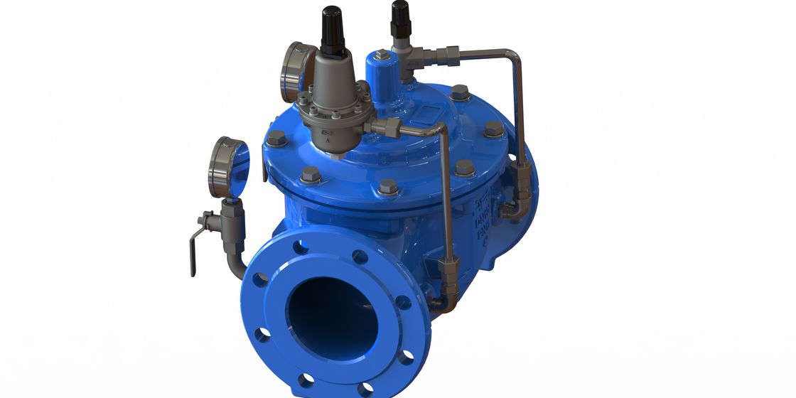 Nylonverstärkung mit EPDM-Membran Wasserdruckminderer mit Flanschanschluss EN1092-2 und GGG50 Material