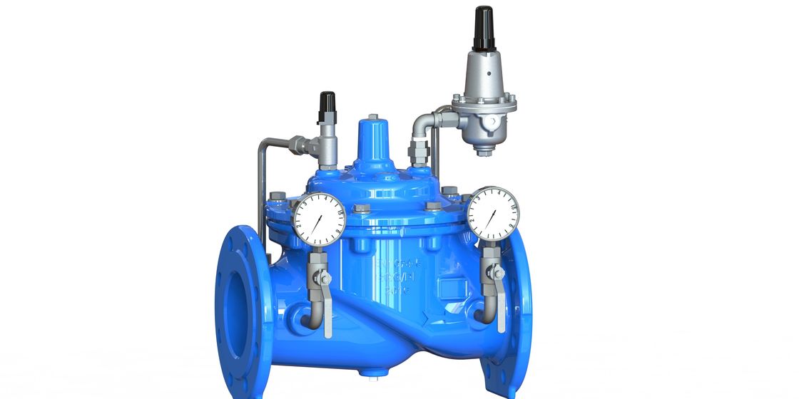 A200 EPOXY-beschichtetes Wasserdruckreduzierventil mit Sitz aus Edelstahl 304 und Nylonverstärkung mit EPDM-Membran